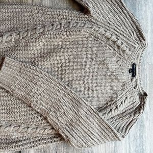 Banana Republic Light Brown Sweater with Cables